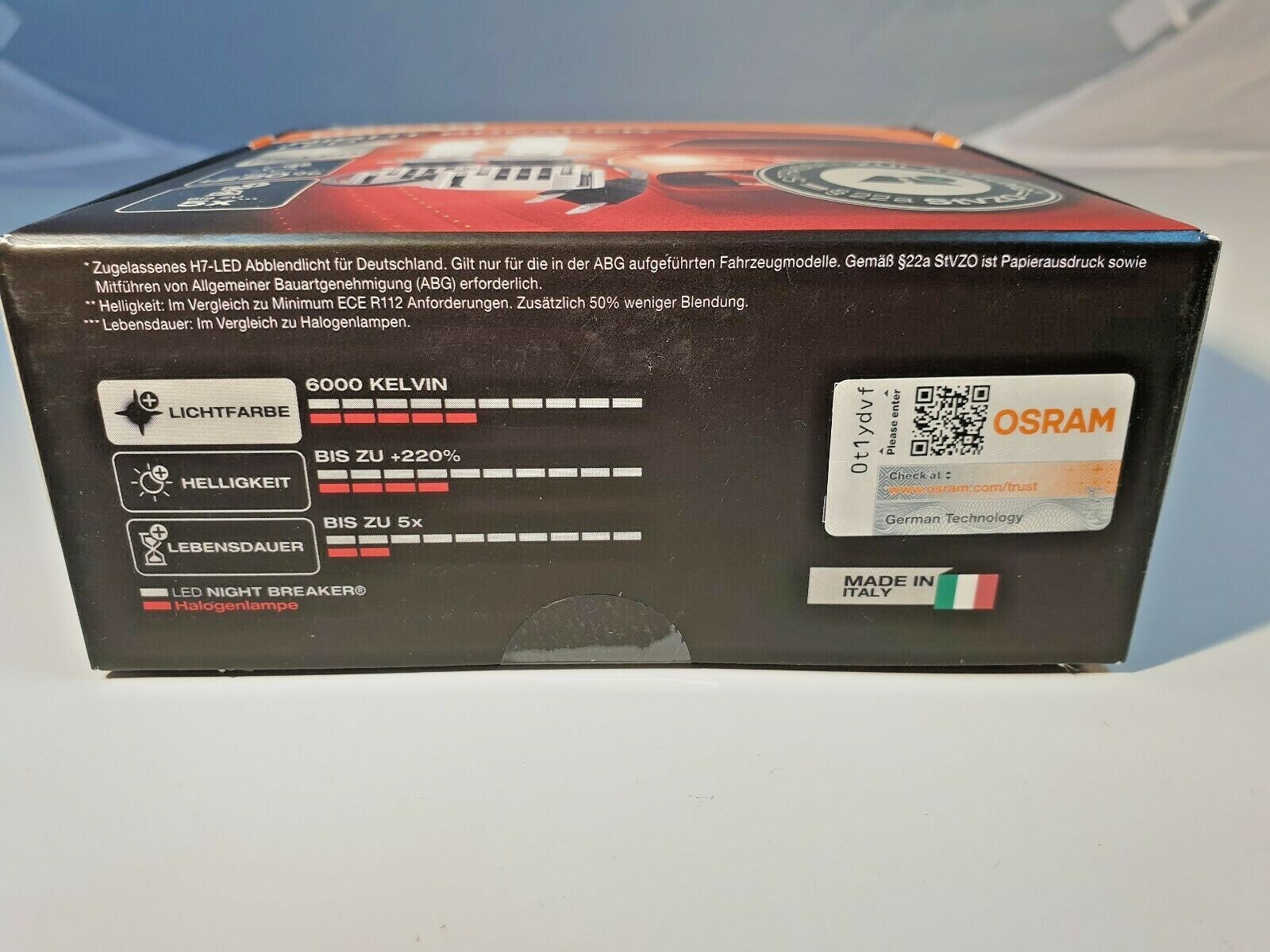 Osram H7 LED Night Breaker 19Watt §22A Zulassung, Glühbirnen Leuchtmittel,Birnen – Bild 10
