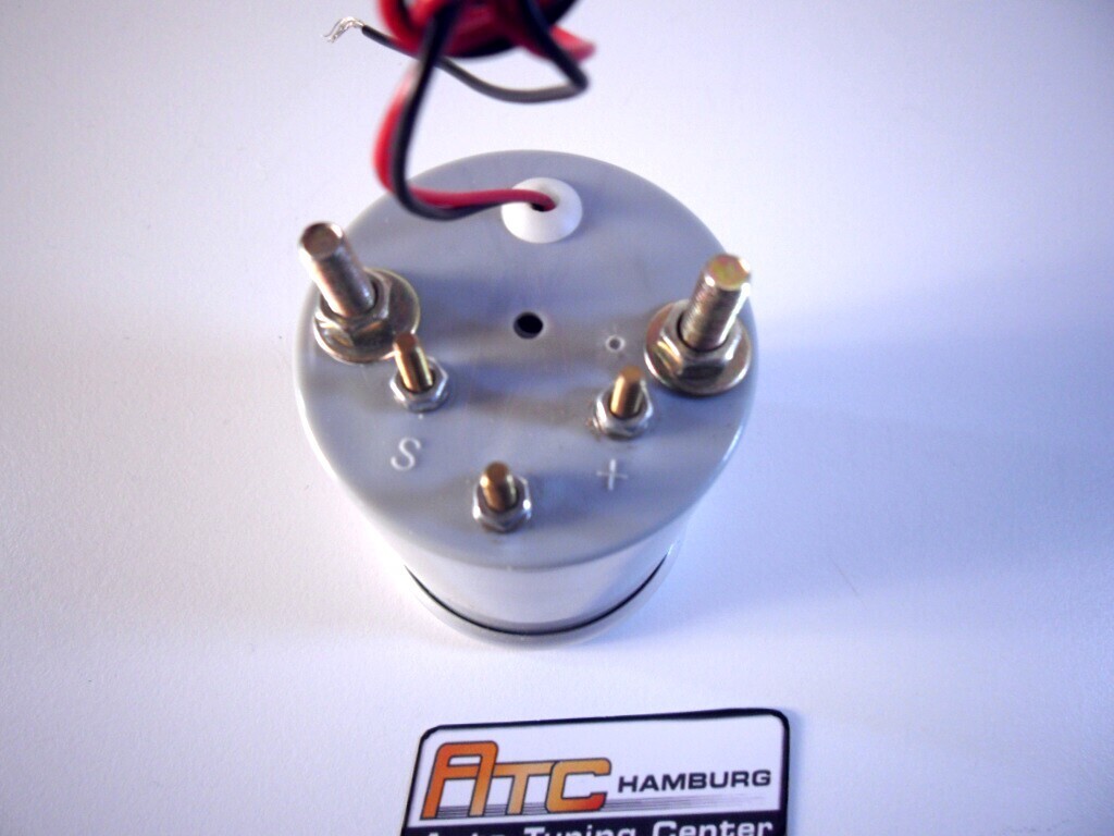 Öldruck Anzeige Zusatz Instrument 52mm weiß + Sensor, Öldruckdose, Geber,Auco – Bild 6