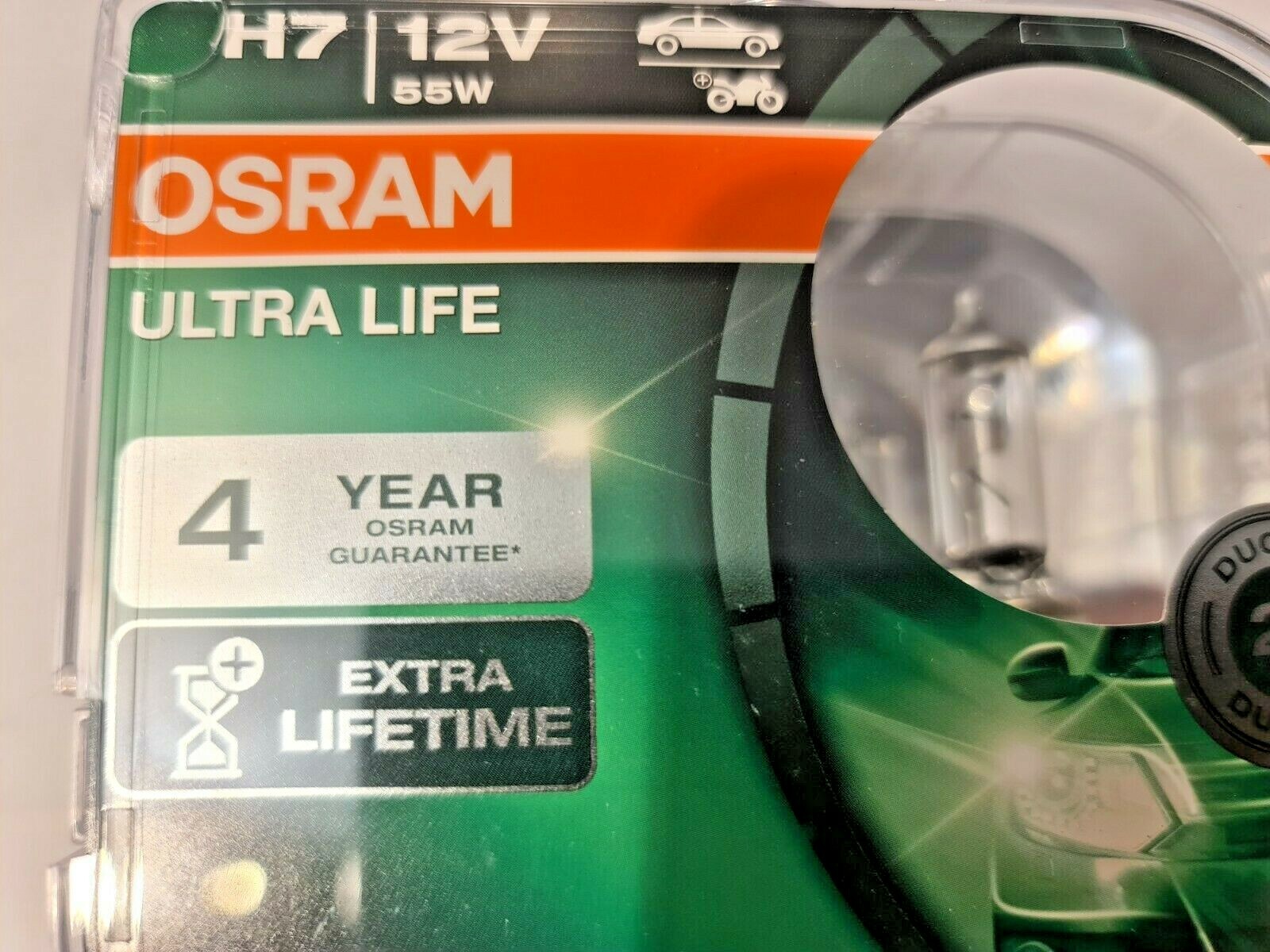 Osram H7 Ultra Life,55 Watt PX26d Sockel, Duo Box, 2 Stück,Extra Lifetime – Bild 5