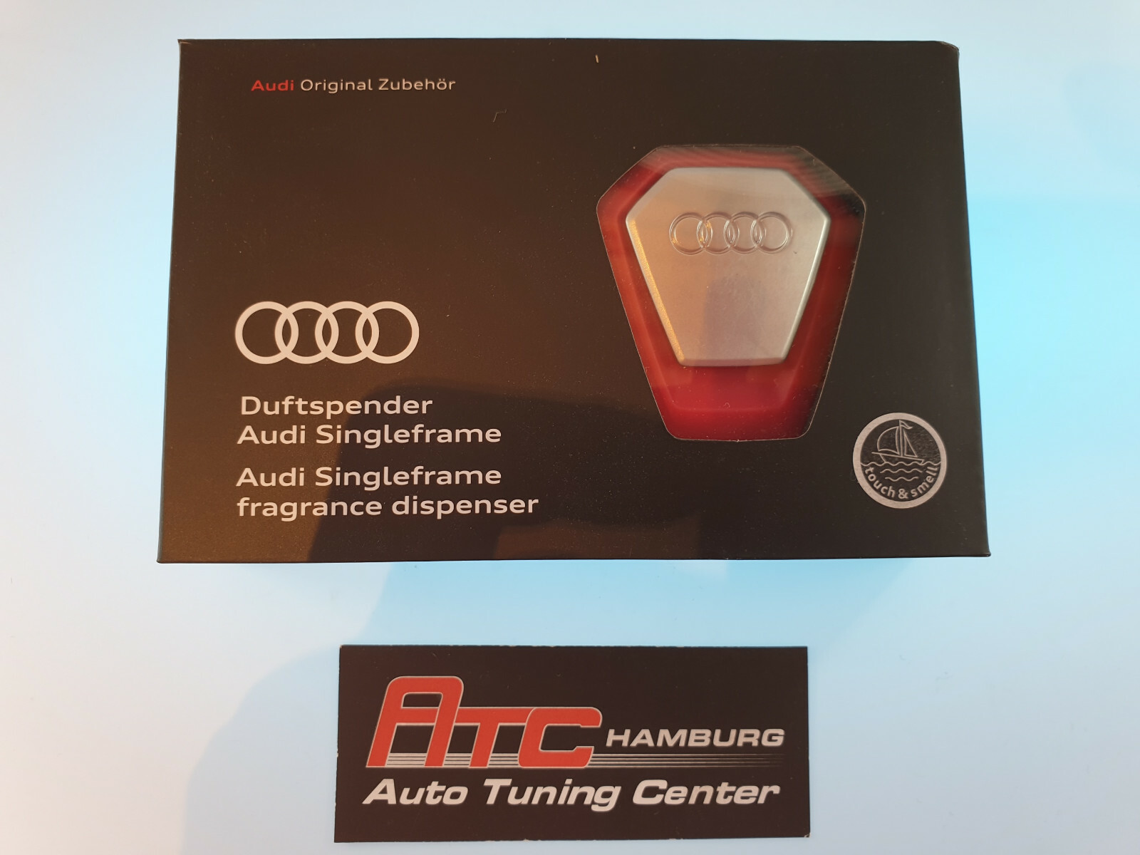 Audi Duftspender Singelframe Design, Geschenkbox,wilde Kräuter,Salbei Duft