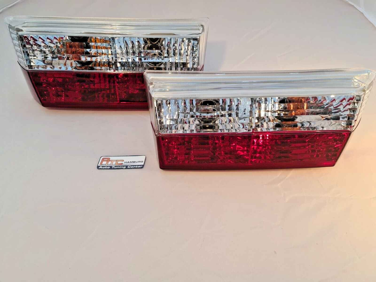 VW Golf 1 + Cabrio Rückleuchten Rot-klar Glas, Crystal 1974-1993,schmale Ausf. – Bild 6