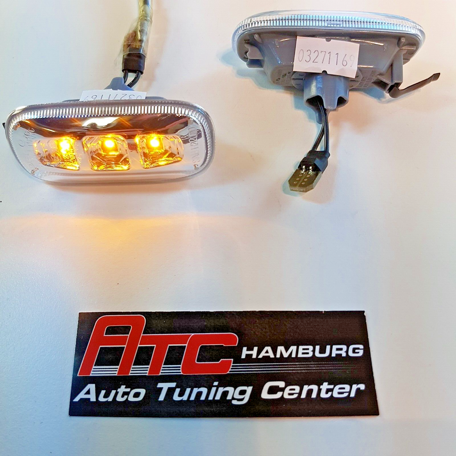Audi A4+S4 B6, B7 Limo+Avant LED Seitenblinker Chrom-Klar-Glas Blinker,2001-2007 – Bild 3