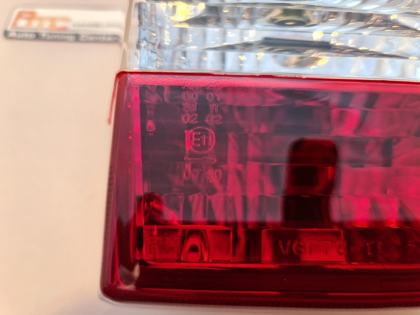 VW Golf 1 + Cabrio Rückleuchten Rot-klar Glas, Crystal 1974-1993,schmale Ausf. – Bild 7