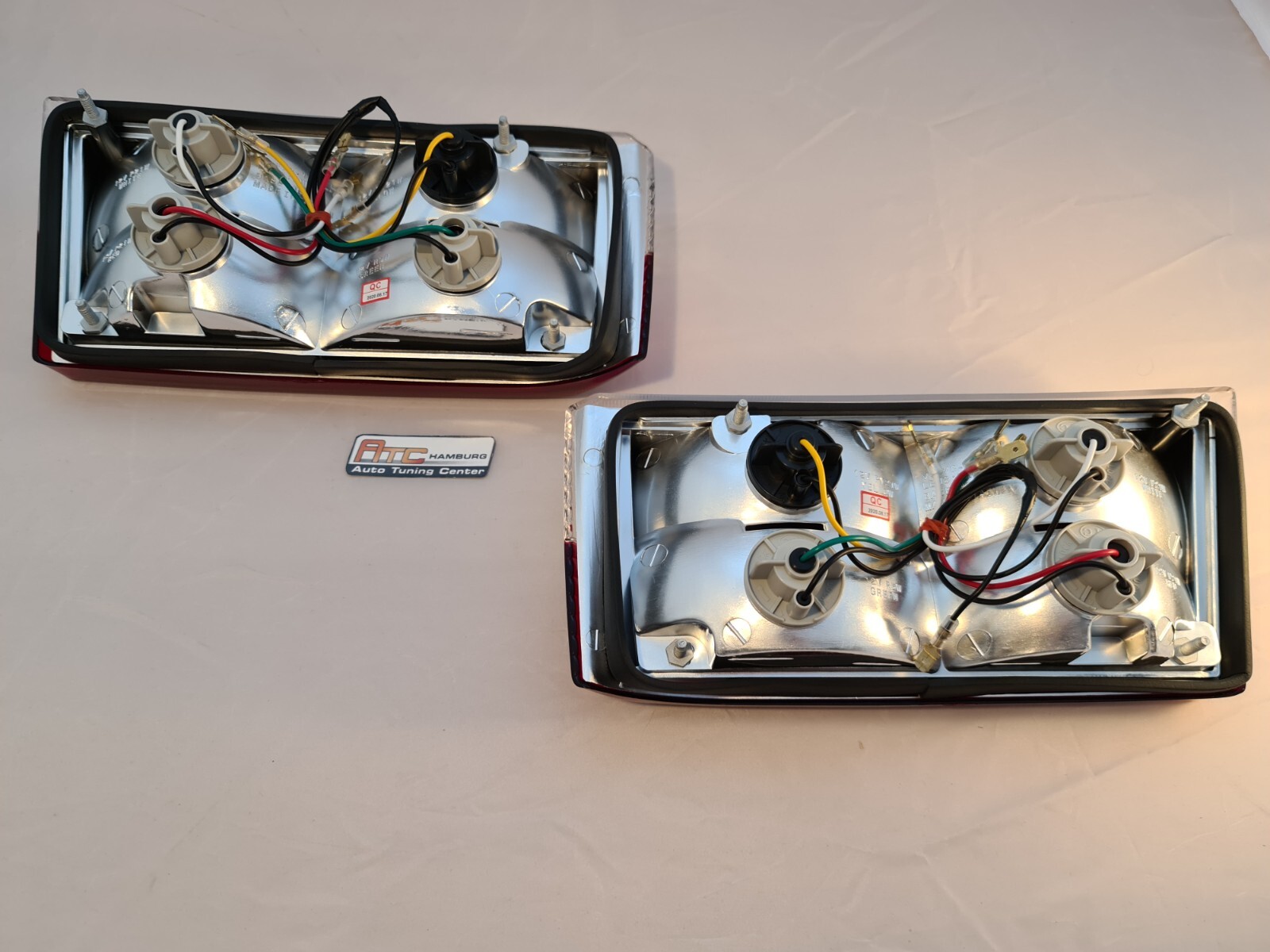 VW Golf 1 + Cabrio Rückleuchten Rot-klar Glas, Crystal 1974-1993,schmale Ausf. – Bild 8