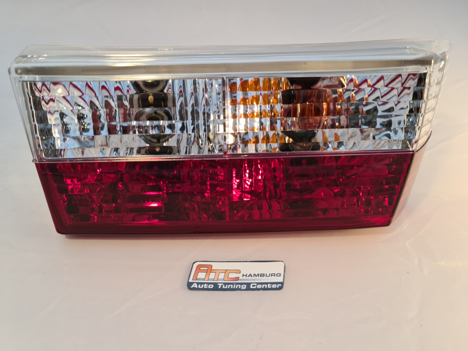 VW Golf 1 + Cabrio Rückleuchten Rot-klar Glas, Crystal 1974-1993,schmale Ausf. – Bild 9