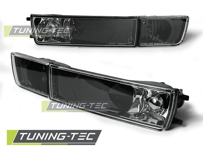 Frontblinker Blinker VW Golf 3 + Vento Schwarz-Chrom Dummy-NSW Nebelscheinwerfer