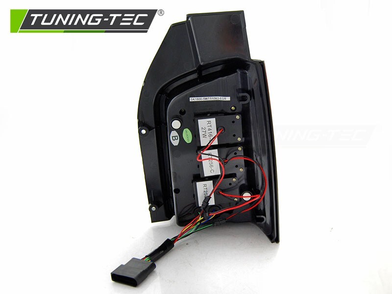 VW T5 Lightbar LED Rückleuchten+Dynamik Blinker,Schwarz-Smoke,09-2015, Flügeltür – Bild 4