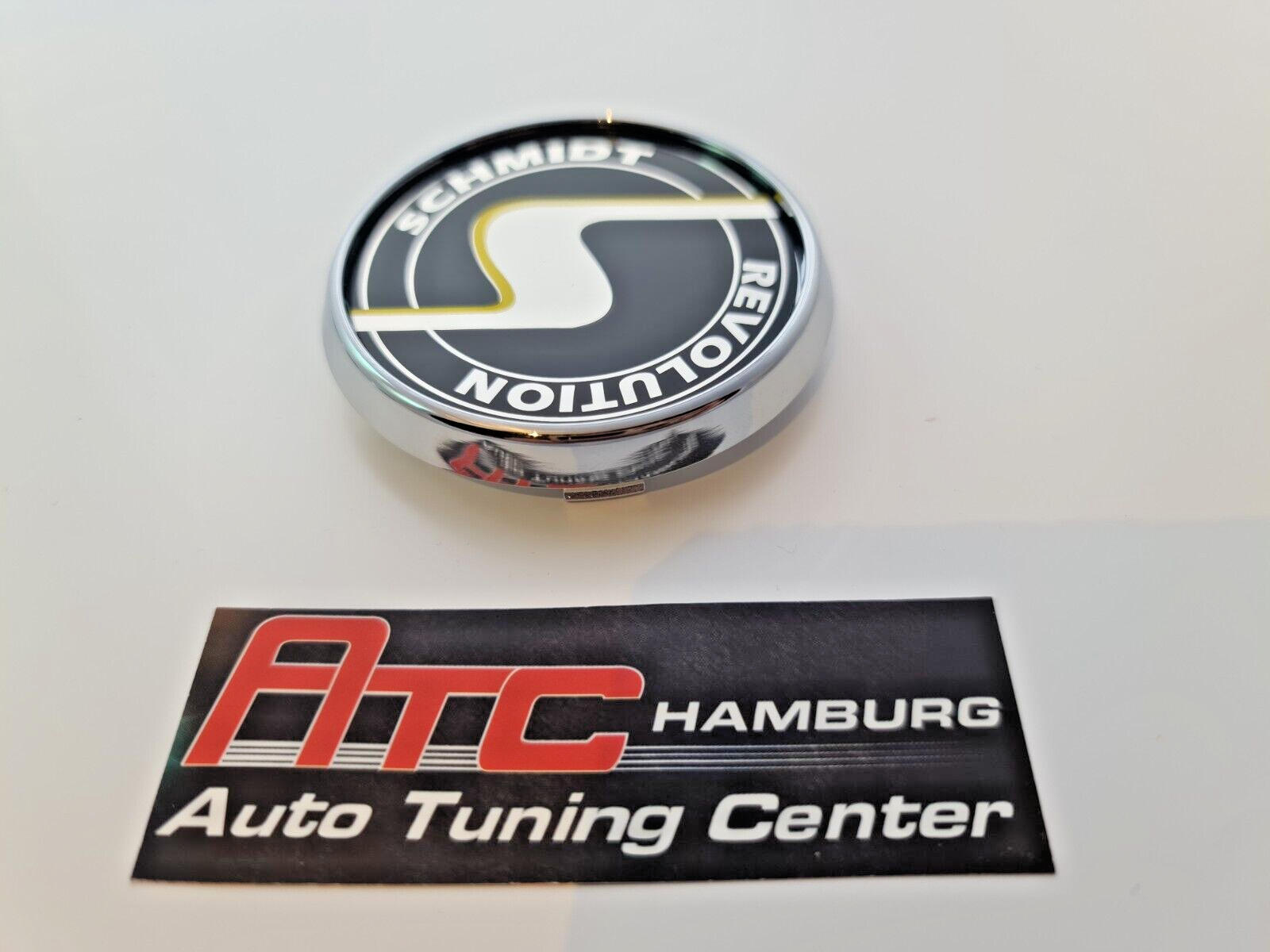 Schmidt Nabendeckel SC3 Chrom-Schwarz flach 4 Stück 63,3mm Bohrung, Ersatz SC1 – Bild 5