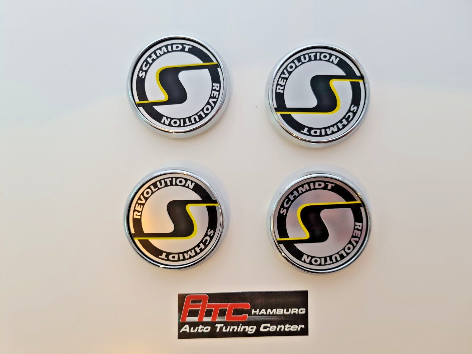 Schmidt Nabendeckel SC3 Chrom-Silber flach 4 Stück 63,3mm Bohrung, Ersatz SC1 – Bild 4