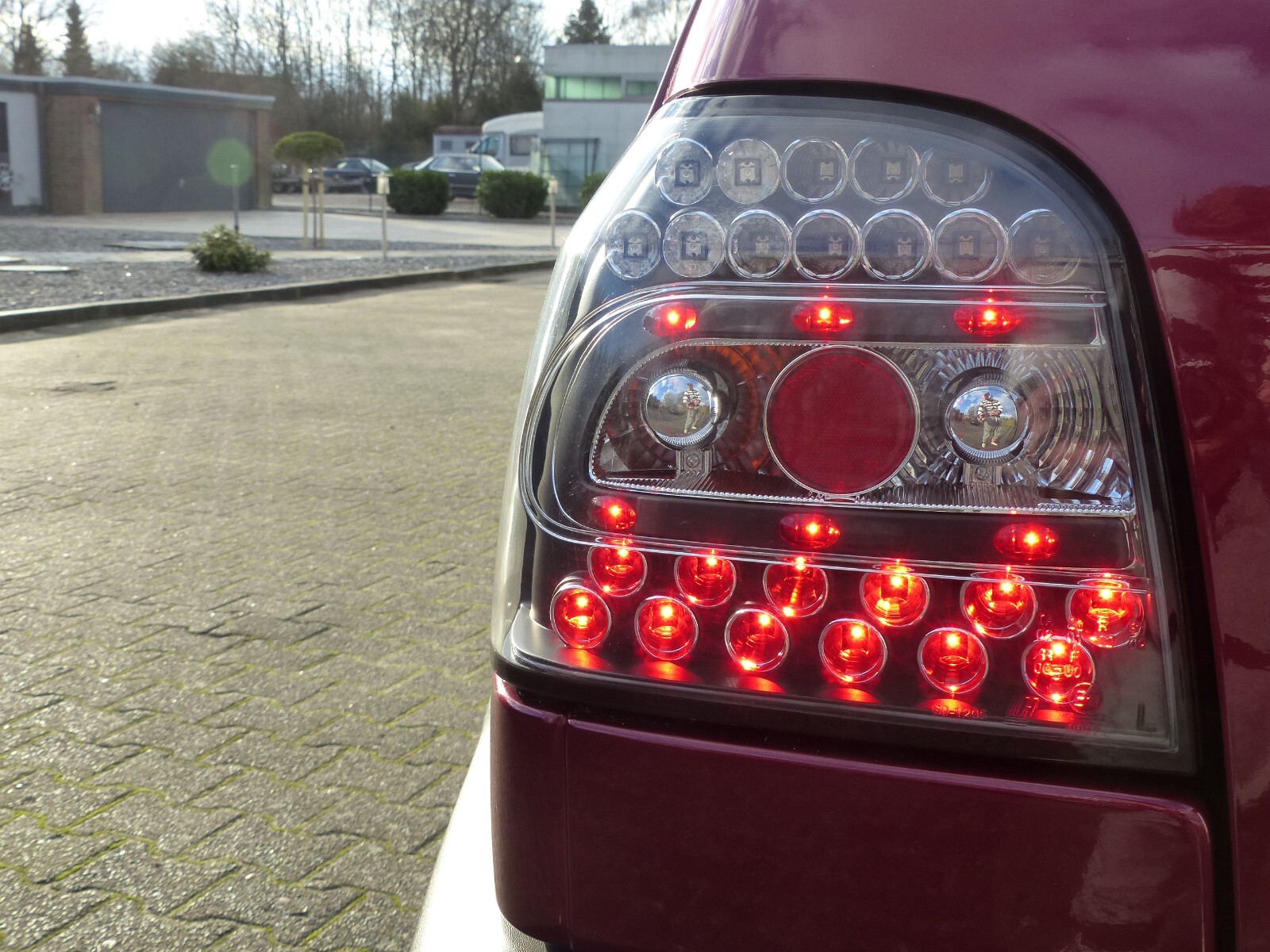 VW Golf 3 Limosine, Cabrio LED Rückleuchten Schwarz-klar Glas Bj. 1991-1998 – Bild 7