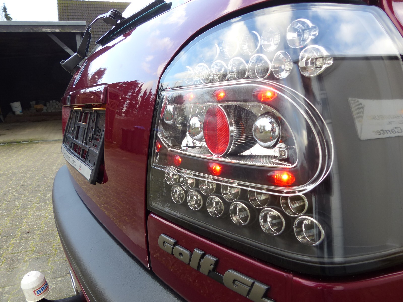 VW Golf 3 Limosine, Cabrio LED Rückleuchten Schwarz-klar Glas Bj. 1991-1998 – Bild 19