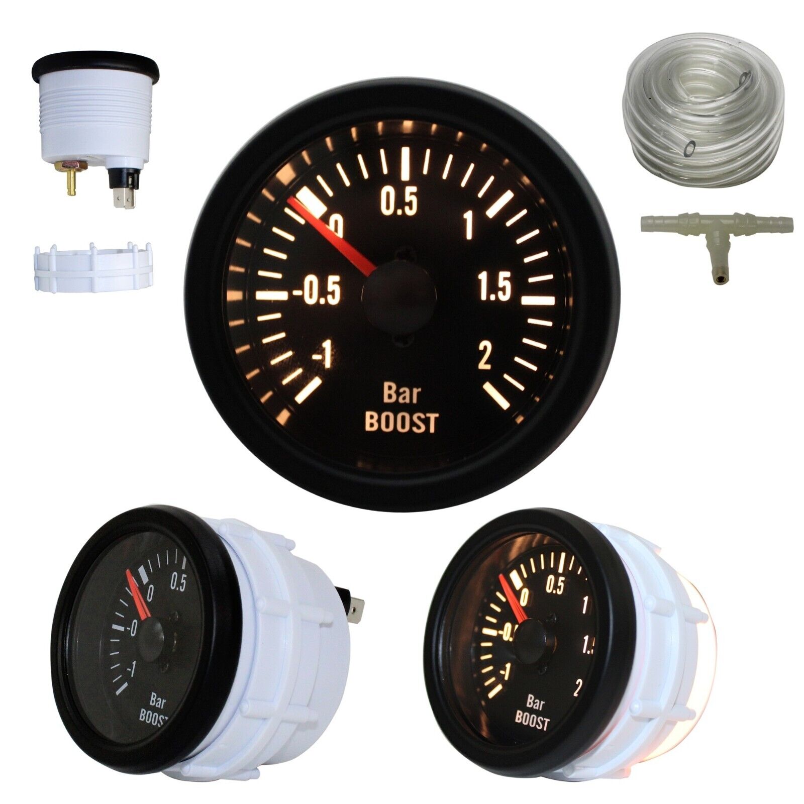 3x, Set Jom Youngtimer Zusatzinstrument Wassertemperatur,Öltemperatur,Turbo 52mm – Bild 2