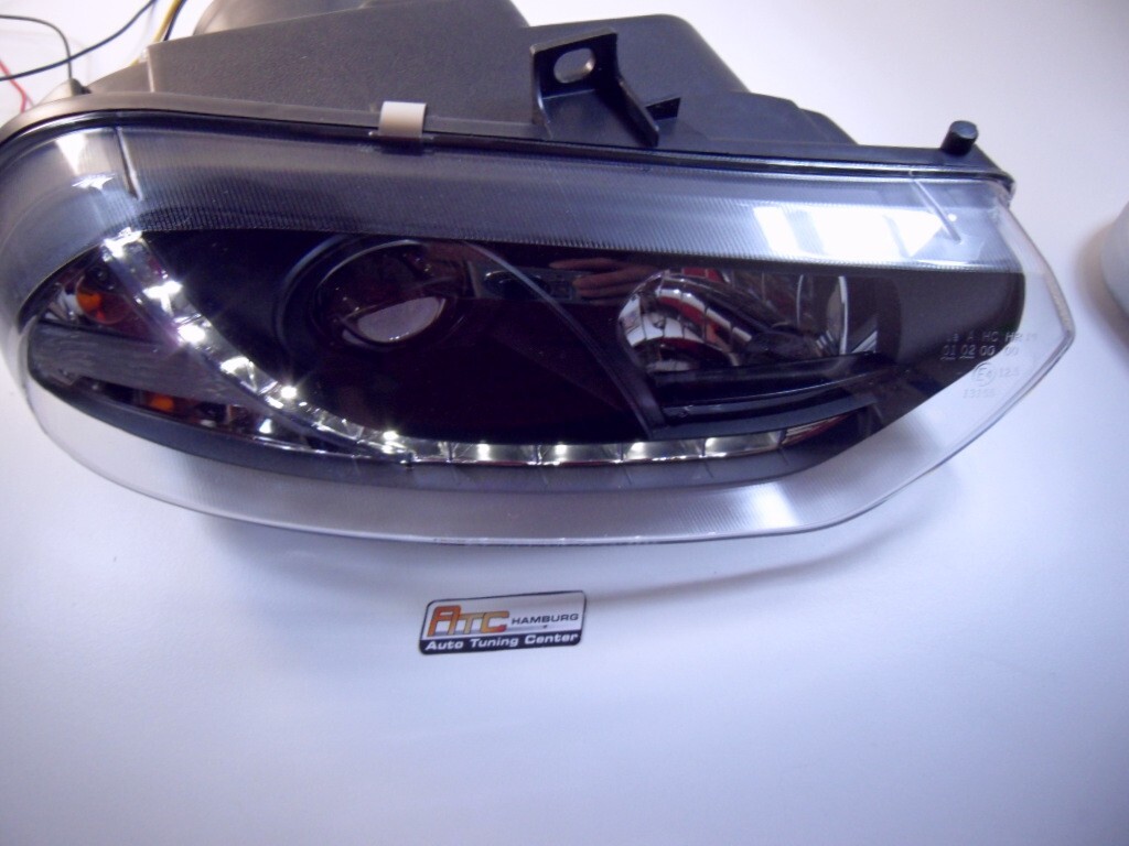 Scheinwerfer Set, Alfa Romeo 156 LED Tagfahrlicht Optik Black,schwarz 1997-2003 – Bild 2