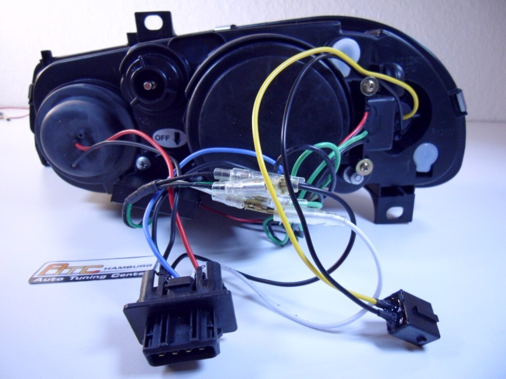 Scheinwerfer Set, Alfa Romeo 156 LED Tagfahrlicht Optik Black,schwarz 1997-2003 – Bild 3