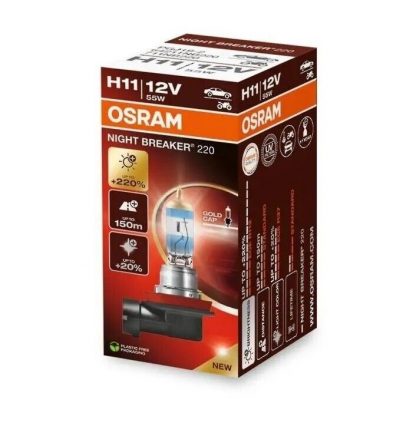 Osram H11 Night Breaker 220% Gold Cap Xenon Optik Leuchtmittel Weiß 55 Watt