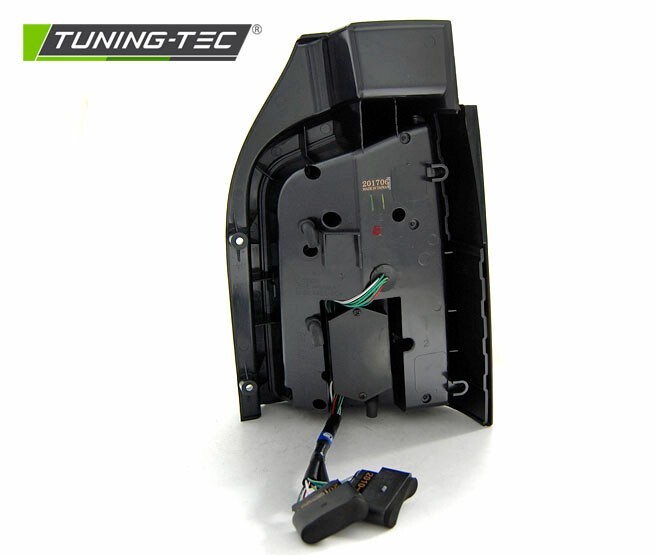 VW T5 Voll LED Rückleuchten Lightbar, Blinker, Schwarz-Smoke-Rot 2003-2015 – Bild 5