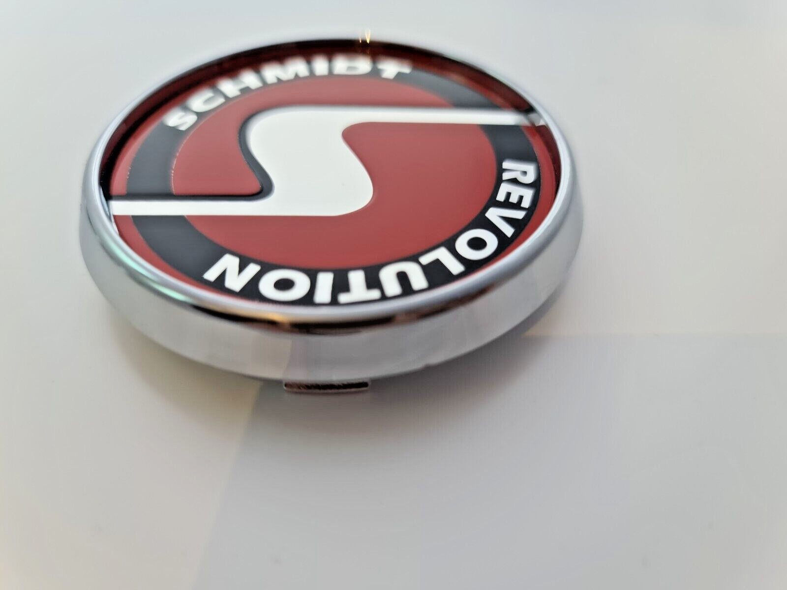 Schmidt Nabendeckel SC3 Chrom-Rot flach 4 Stück 63,3mm Bohrung, Ersatz SC1 – Bild 8
