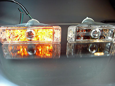 Frontblinker für Golf 1 + Cabrio + Golf 2 CL Chrom Klar Glas Standlicht europ.zu