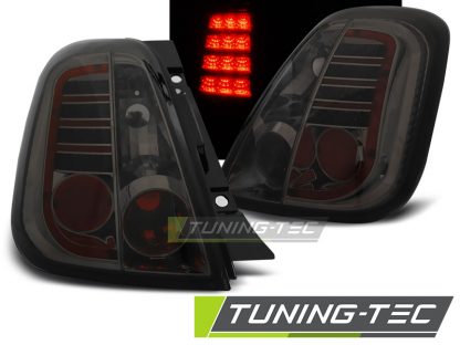 Fiat 500 LED Rückleuchten Schwarz-Smoke-Rauch Glas ab Bj.2007- 2016