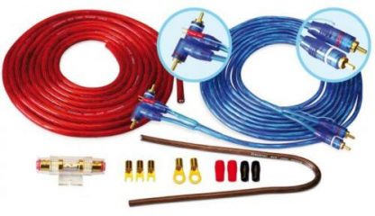 10mm² Kabelset, Autoverstärker bis 500 Watt Musikleistung BCS-1000
